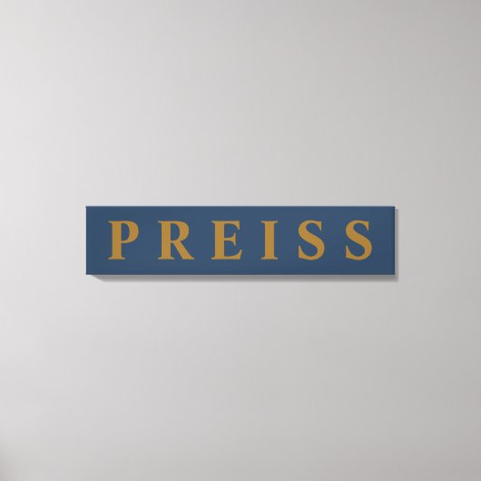 Canvas voor eerste/familienaam/achternaam afdrukke (Voorkant)