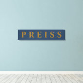 Canvas voor eerste/familienaam/achternaam afdrukke (Insitu (Houten vloer))