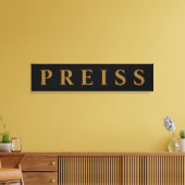 Canvas voor eerste/familienaam/achternaam afdrukke (Insitu (Woonkamer))