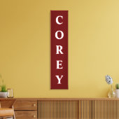 Canvas voor eerste/familienaam/achternaam afdrukke (Insitu (Woonkamer))