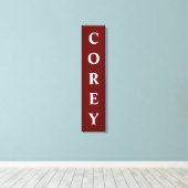 Canvas voor eerste/familienaam/achternaam afdrukke (Insitu (Houten vloer))