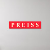 Canvas voor eerste/familienaam/achternaam afdrukke (Voorkant)