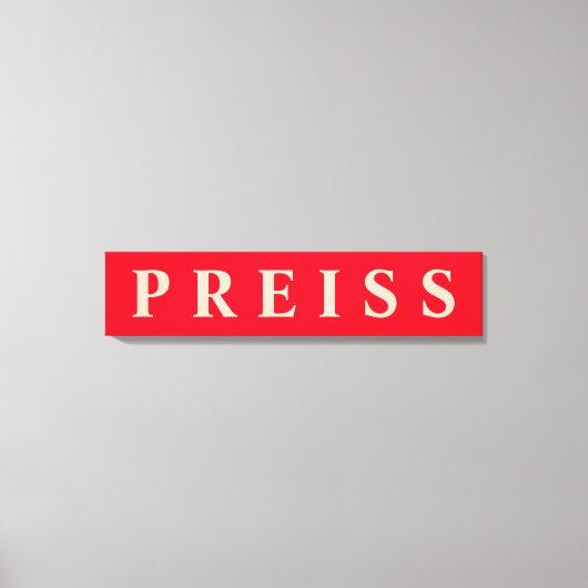 Canvas voor eerste/familienaam/achternaam afdrukke (Voorkant)