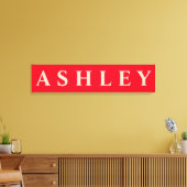 Canvas voor eerste/familienaam/achternaam afdrukke (Insitu (Woonkamer))