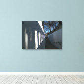 Canvas voor foto's van lichte en schaduwvormige Pa Afdruk (Insitu (Houten vloer))