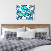 Canvas : Vrij als een vlinder Afdruk (Insitu (Slaapkamer))