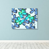 Canvas : Vrij als een vlinder Afdruk (Insitu (Houten vloer))