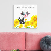 Canvas Wall Art-country Koe Afdruk (Insitu (Woonkamer))