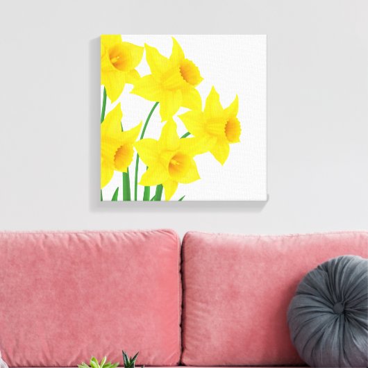 Canvas Wall Art-Daffodils (Insitu (Woonkamer))