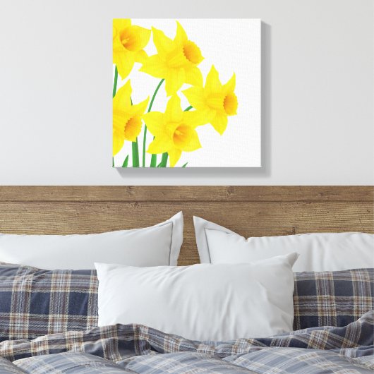 Canvas Wall Art-Daffodils (Insitu (Slaapkamer))