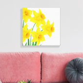 Canvas Wall Art-Daffodils Afdruk (Insitu (Woonkamer))