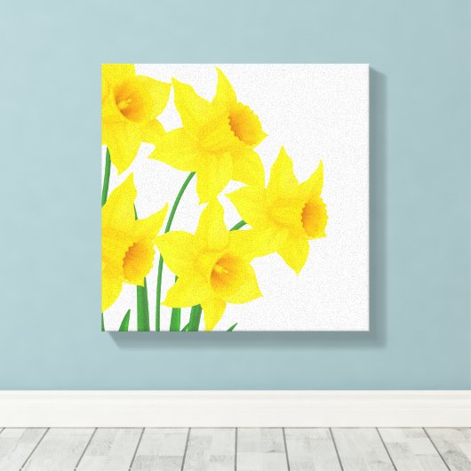 Canvas Wall Art-Daffodils Afdruk (Insitu (Houten vloer))