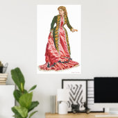 CANVAS WALL ART - ENGELS TEA ROOS - GIFTS POSTER (Thuiskantoor)