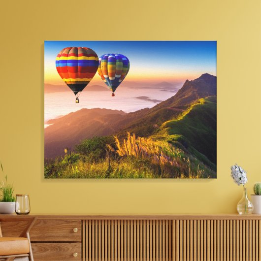 Canvas Wall Art-Hot Air-ballonnen (Insitu (Woonkamer))