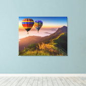Canvas Wall Art-Hot Air-ballonnen Afdruk (Insitu (Houten vloer))