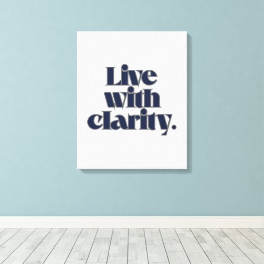 Canvas Wall Art – Modern Minimalist Motivational (Insitu (Houten vloer))