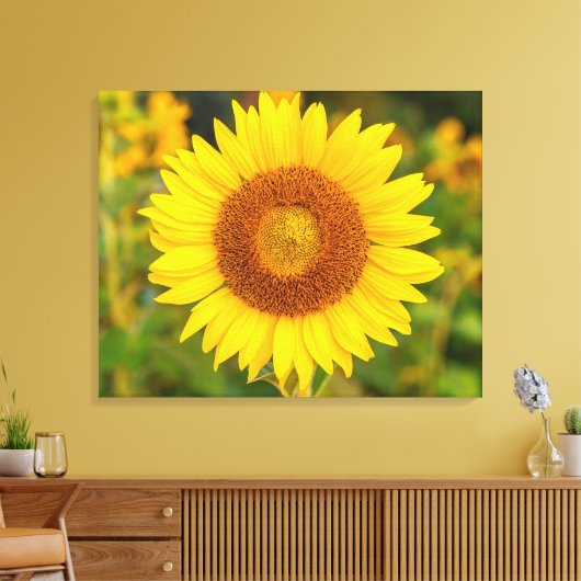 Canvas Wall Art-Sunflower (Insitu (Woonkamer))