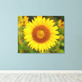 Canvas Wall Art-Sunflower (Insitu (Houten vloer))