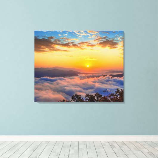 Canvas Wall Art-Sunrise (Insitu (Houten vloer))
