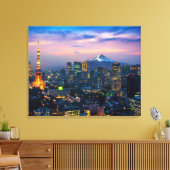 Canvas Wall Art-Tokyo Cityscape (Insitu (Woonkamer))