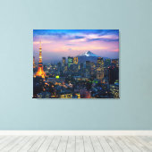 Canvas Wall Art-Tokyo Cityscape (Insitu (Houten vloer))