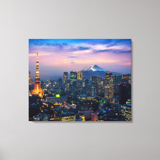 Canvas Wall Art-Tokyo Cityscape Afdruk (Voorkant)