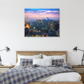 Canvas Wall Art-Tokyo Cityscape Afdruk (Insitu (Slaapkamer))