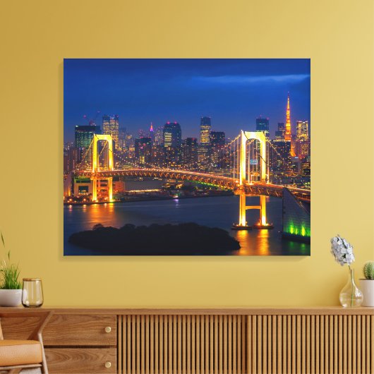 Canvas Wall Art-Tokyo Skyline (Insitu (Woonkamer))