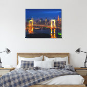 Canvas Wall Art-Tokyo Skyline Afdruk (Insitu (Slaapkamer))