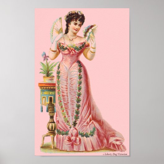 CANVAS WALL ART VICTORIAANS ERA FRENCH LADY MET FA POSTER (Voorkant)