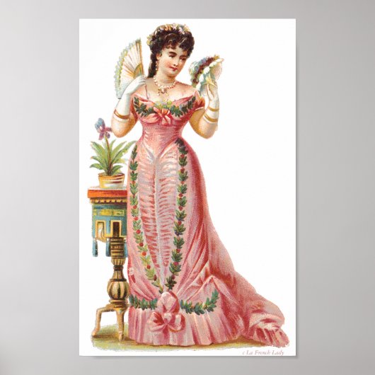 CANVAS WALL ART VICTORIAANS ERA FRENCH LADY MET FA POSTER (Voorkant)