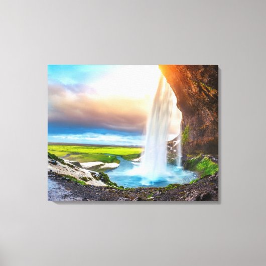 Canvas Wall Art-Waterfall Afdruk (Voorkant)