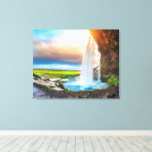 Canvas Wall Art-Waterfall Afdruk (Insitu (Houten vloer))
