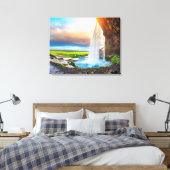 Canvas Wall Art-Waterfall Afdruk (Insitu (Slaapkamer))