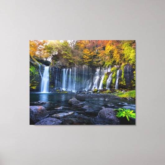 Canvas Wall Art-Waterfall Japan (Voorkant)