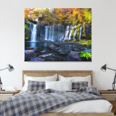 Canvas Wall Art-Waterfall Japan Afdruk (Insitu (Slaapkamer))