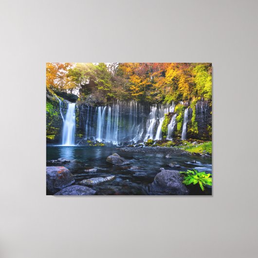 Canvas Wall Art-Waterfall Japan Afdruk (Voorkant)