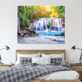 Canvas Wall Art-Waterfall Thailand Afdruk (Insitu (Slaapkamer))