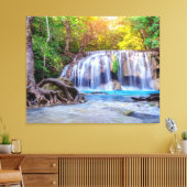 Canvas Wall Art-Waterfall Thailand Afdruk (Insitu (Woonkamer))
