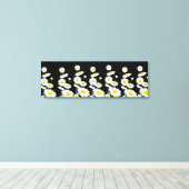 Canvas Wall Art-White Daisies Afdruk (Insitu (Houten vloer))