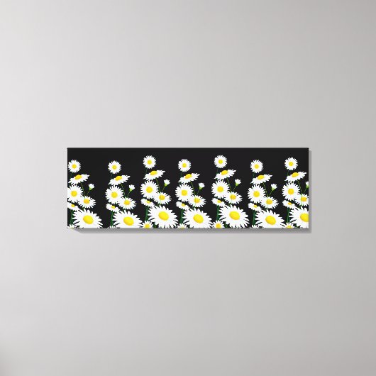 Canvas Wall Art-White Daisies Afdruk (Voorkant)