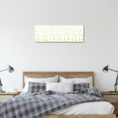 Canvas Wall Art-White Daisies Afdruk (Insitu (Slaapkamer))