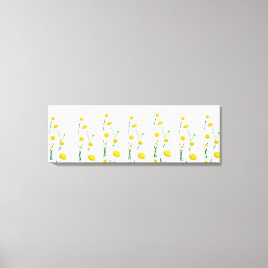 Canvas Wall Art-White Daisies Afdruk (Voorkant)