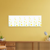Canvas Wall Art-White Daisies Afdruk (Insitu (Woonkamer))