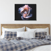 Canvas wandkunst met schelp en parel afdruk (Insitu (Slaapkamer))