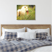 Canvas White Lion uit Afrika (Insitu (Slaapkamer))