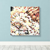 Canvas wikkeling/ leeuw in verval door Sarr Afdruk (Insitu (Houten vloer))