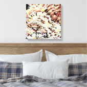 Canvas wikkeling/ leeuw in verval door Sarr Afdruk (Insitu (Slaapkamer))