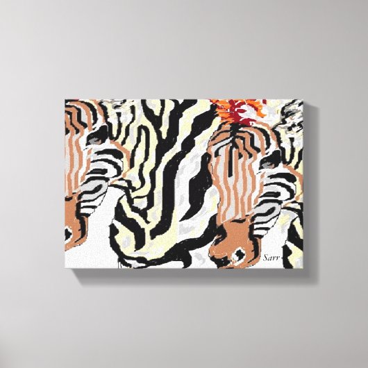 Canvas wikkels/Zebras (Voorkant)