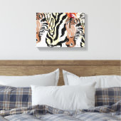 Canvas wikkels/Zebras (Insitu (Slaapkamer))